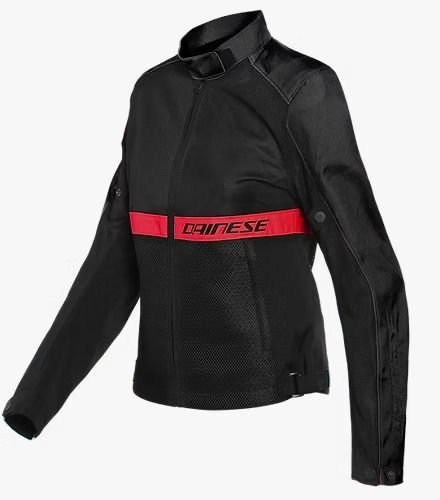 Dainese Ribelle Air Lady Tex Jacket Black/Lava-Red : Delivery in 5 days